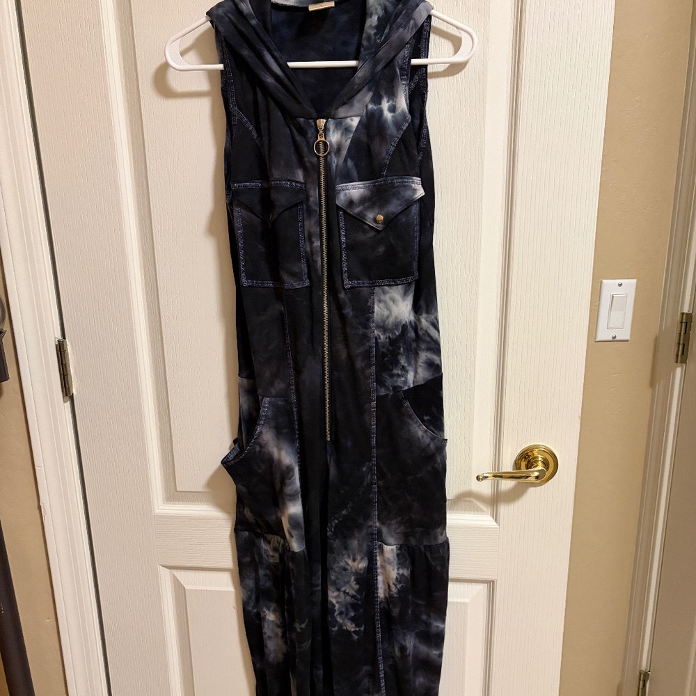 LIKE NEW! Women's Autumn Teneyl Tie Dye Sleeveless Jumpsuit - MEDIUM - Picture 6 of 11